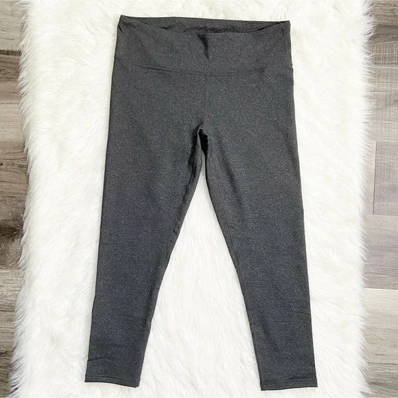 Prana Leggings Pillar 7/8 Charcoal Heather Yoga Pants 1X XL - Picture 6 of 10